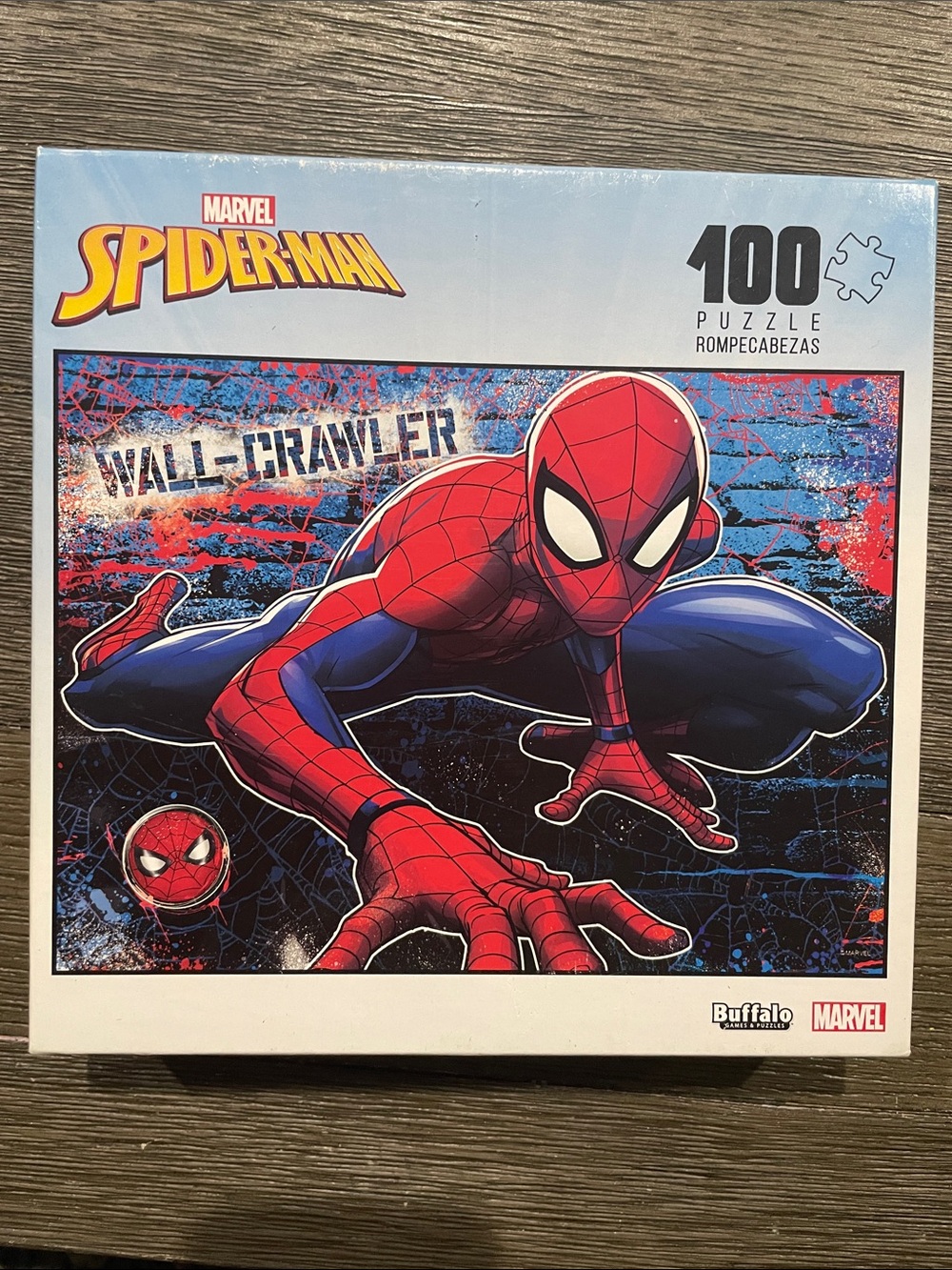 Marvel Spider-Man Wall-Crawler Puzzle - Red, Blue & Black